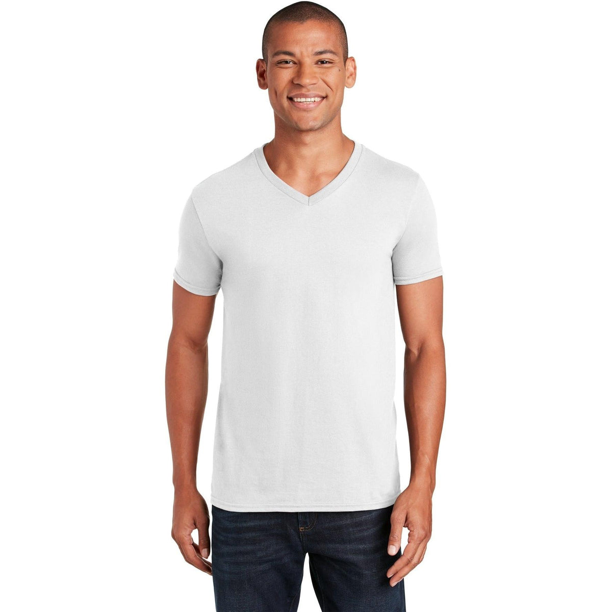 no-logo Gildan Softstyle V-Neck T-Shirt-Regular-Gildan-Thread Logic