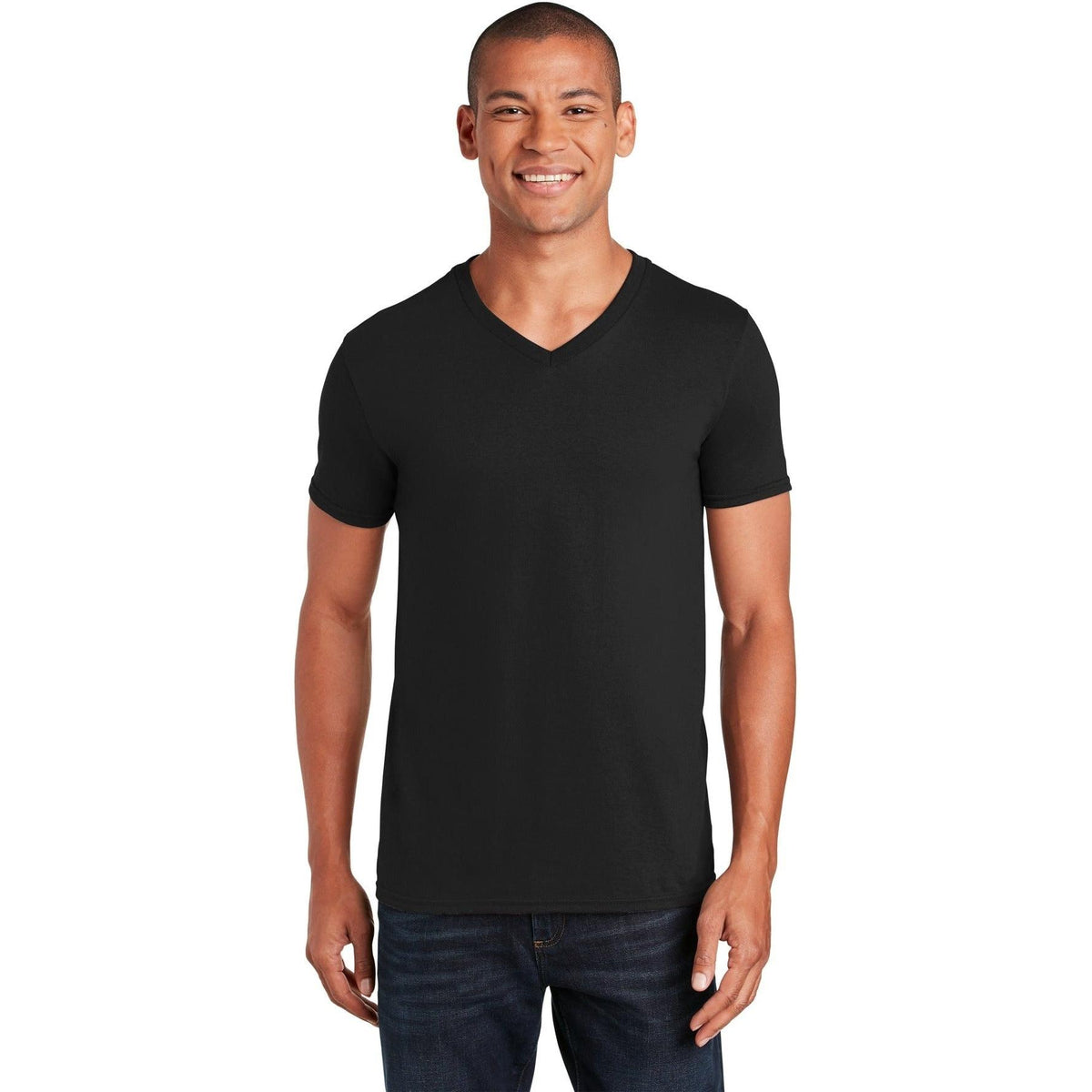 no-logo Gildan Softstyle V-Neck T-Shirt-Regular-Gildan-Thread Logic