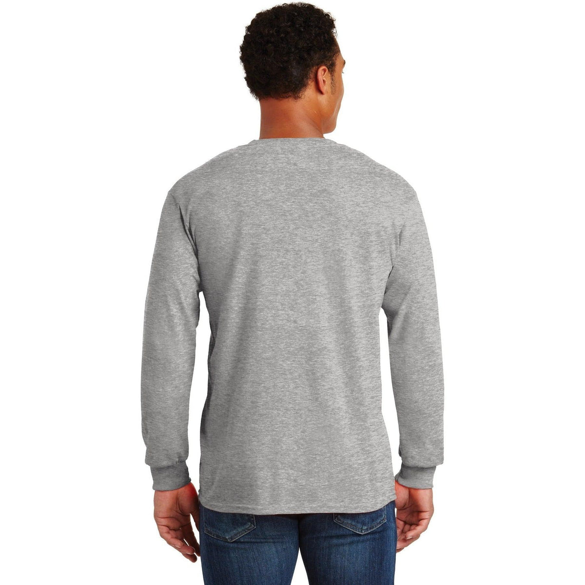 no-logo Gildan Ultra Cotton 100% Cotton Long Sleeve T-Shirt with Pocket-Regular-Gildan-Thread Logic