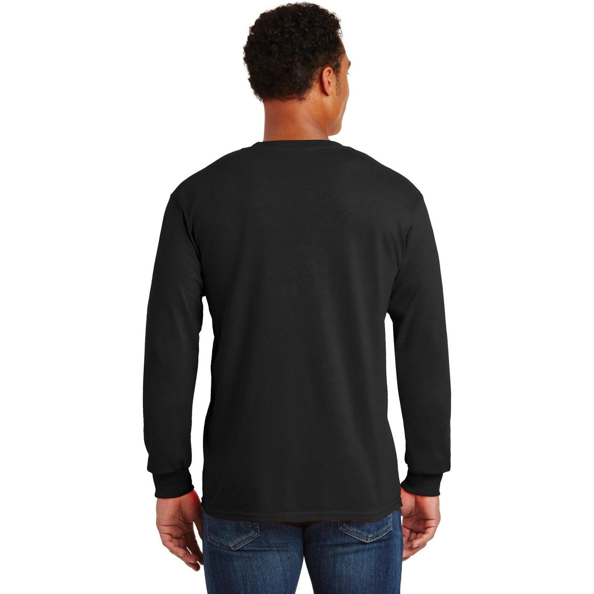 no-logo Gildan Ultra Cotton 100% Cotton Long Sleeve T-Shirt with Pocket-Regular-Gildan-Thread Logic