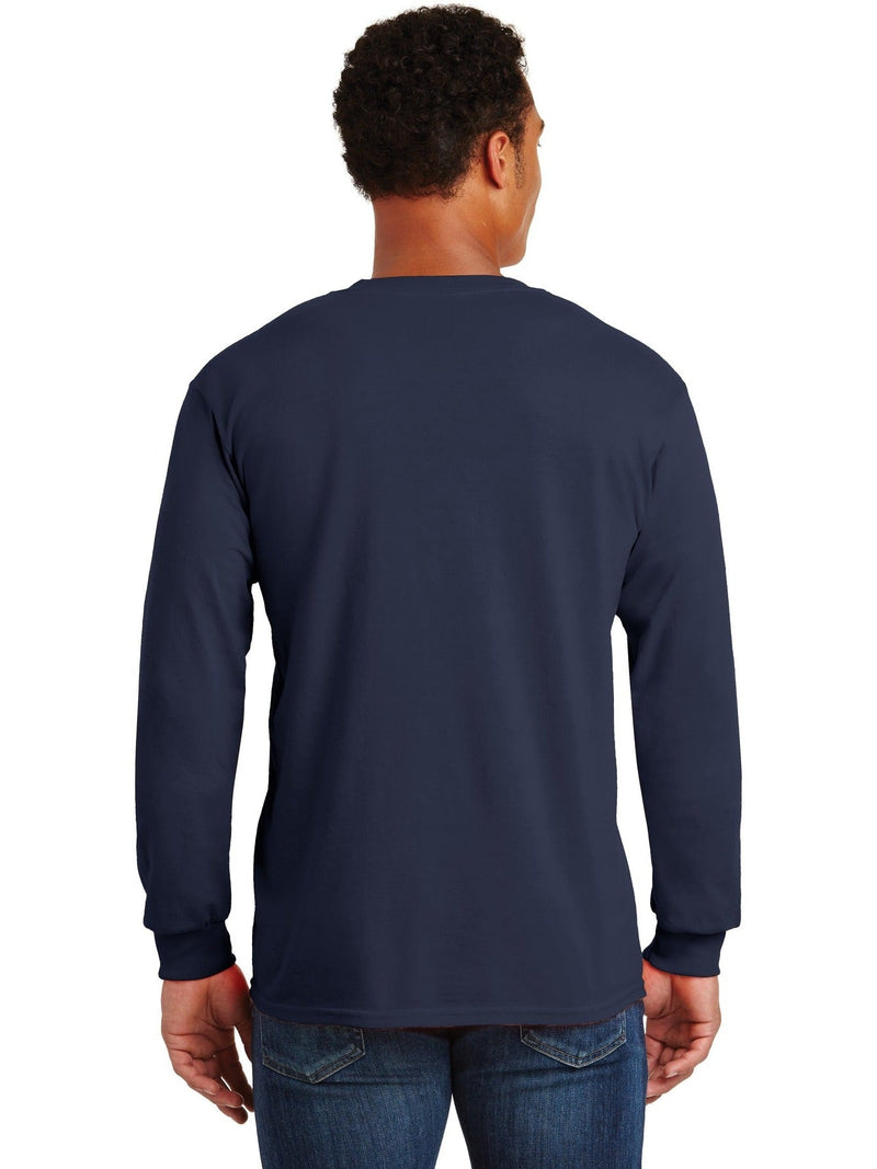 no-logo Gildan Ultra Cotton 100% Cotton Long Sleeve T-Shirt with Pocket-Regular-Gildan-Thread Logic