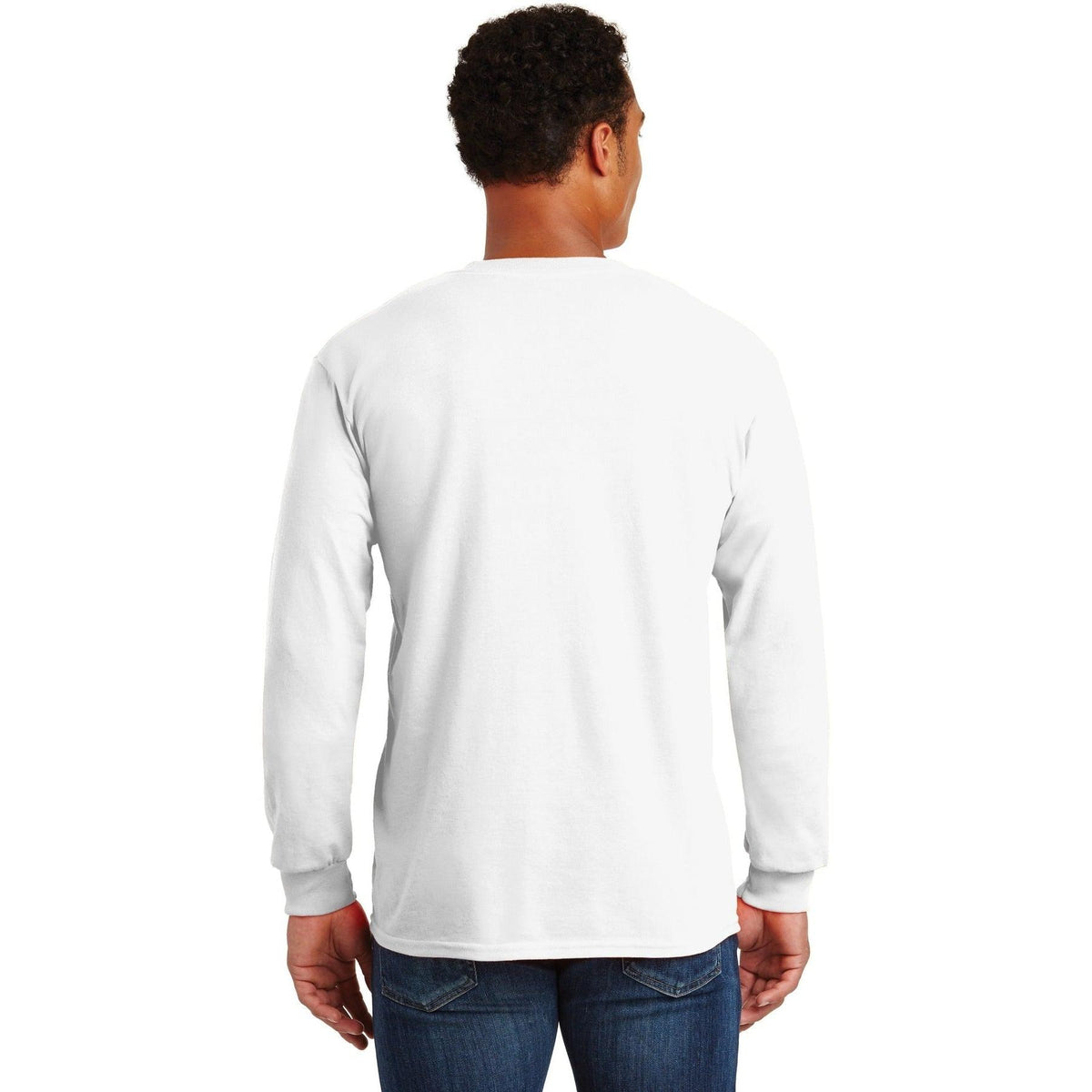 no-logo Gildan Ultra Cotton 100% Cotton Long Sleeve T-Shirt with Pocket-Regular-Gildan-Thread Logic