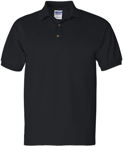 Gildan Ultra Cotton Jersey Polo Shirt-Men's Polos-Gildan-Black-S-Thread Logic