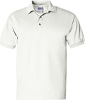 Gildan Ultra Cotton Jersey Polo Shirt-Men's Polos-Gildan-White-S-Thread Logic