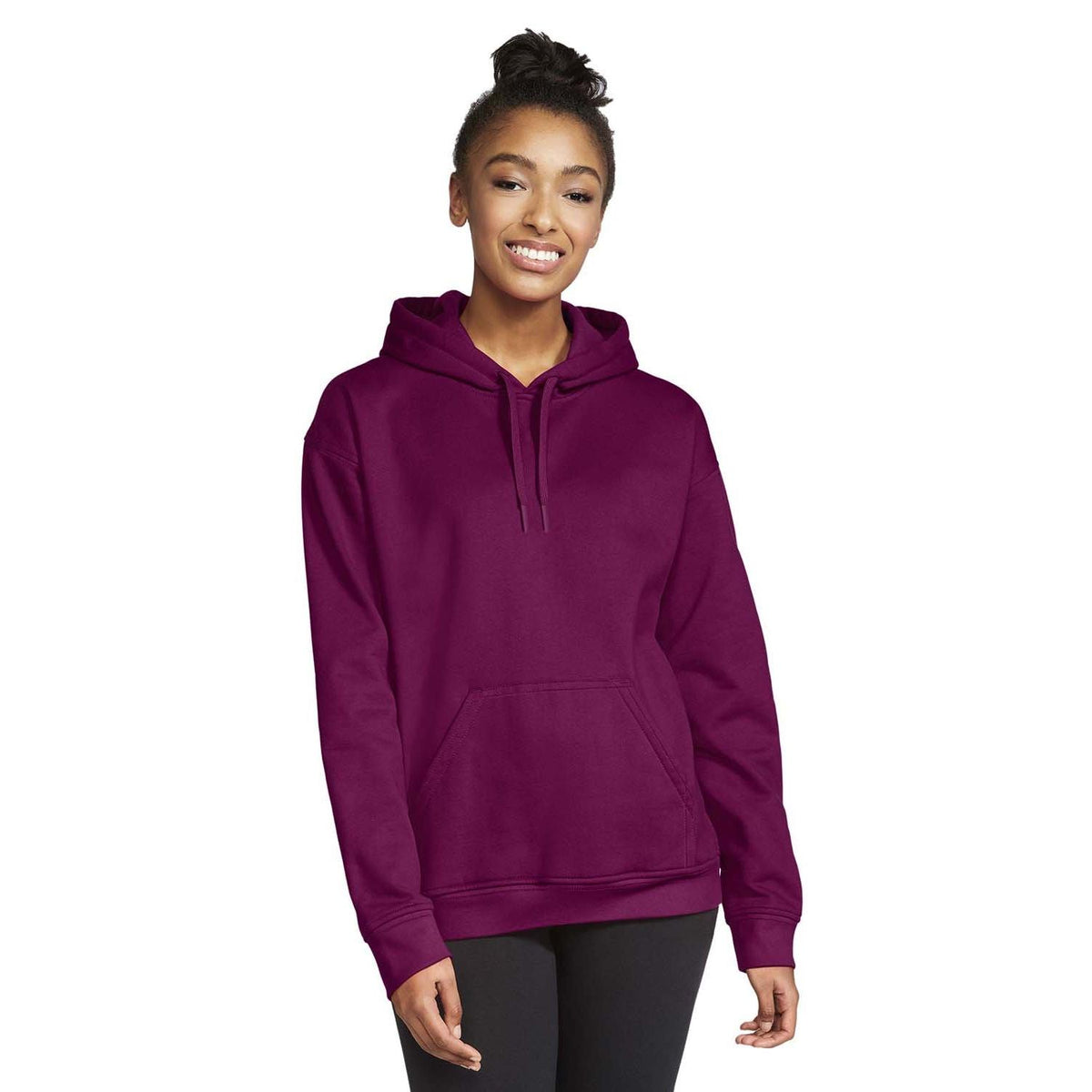 no-logo  Gildan Unisex Softstyle Fleece Pullover Hooded Sweatshirt-Ladies Layering-Gildan-Maroon-S-Thread Logic