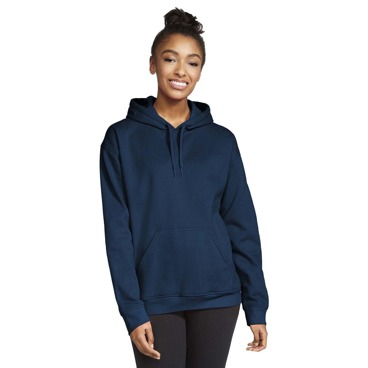 no-logo  Gildan Unisex Softstyle Fleece Pullover Hooded Sweatshirt-Ladies Layering-Gildan-Navy-5XL-Thread Logic