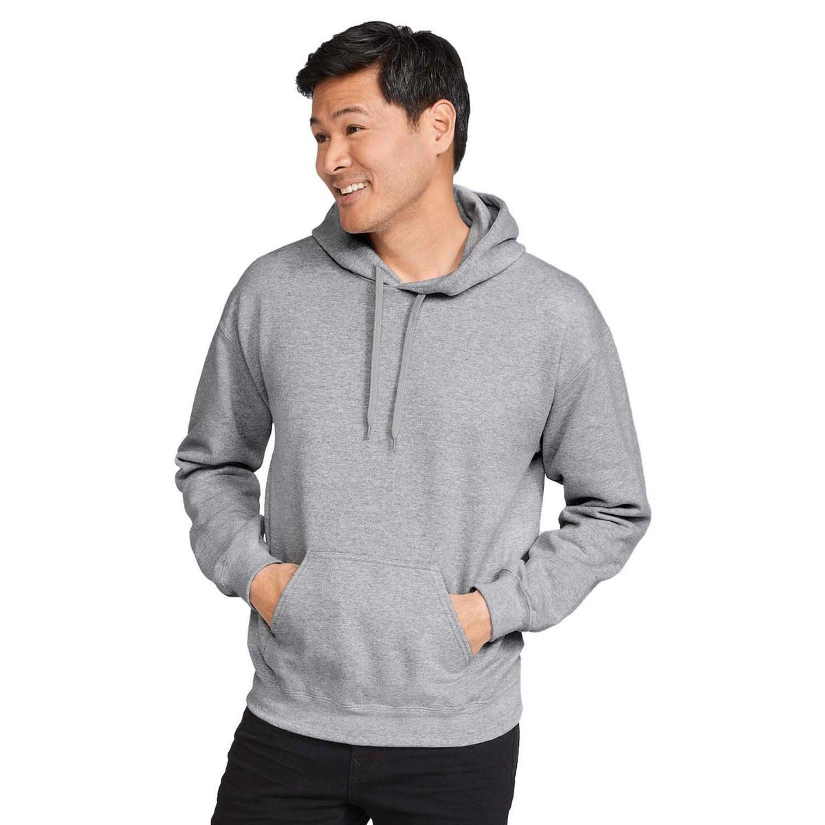 no-logo  Gildan Unisex Softstyle Fleece Pullover Hooded Sweatshirt-Ladies Layering-Gildan-Rs Sport Grey-5XL-Thread Logic