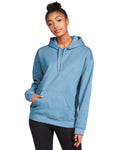 Gildan Unisex Softstyle Fleece Pullover Hooded Sweatshirt-Ladies Layering-Gildan-Stone Blue-S-Thread Logic