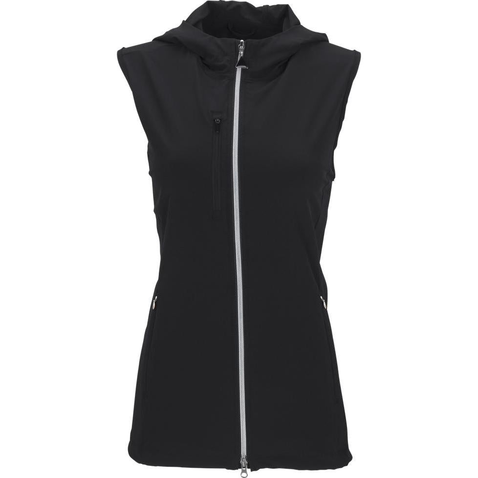 no-logo Greg Norman Ladies Windbreaker Full-Zip Hooded Vest-Ladies Layering-Thread Logic