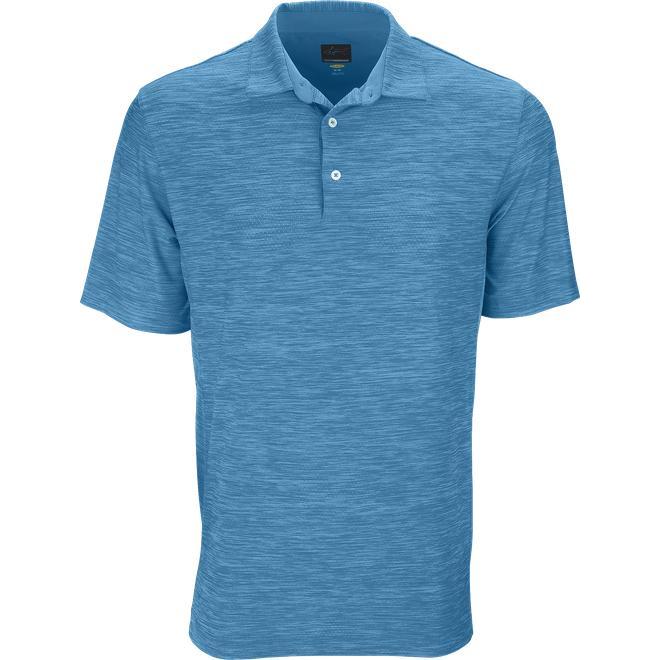 logo-left Greg Norman Play Dry Heather Solid Polo-Men's Polos-Thread Logic
