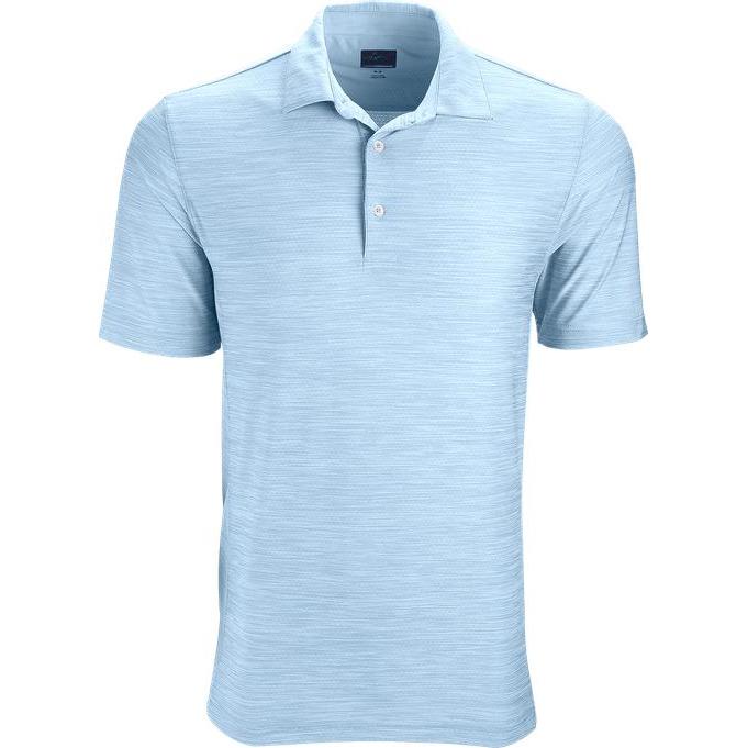 logo-left Greg Norman Play Dry Heather Solid Polo-Men's Polos-Thread Logic