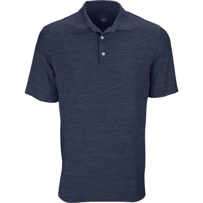 logo-left Greg Norman Play Dry Heather Solid Polo-Men's Polos-Thread Logic