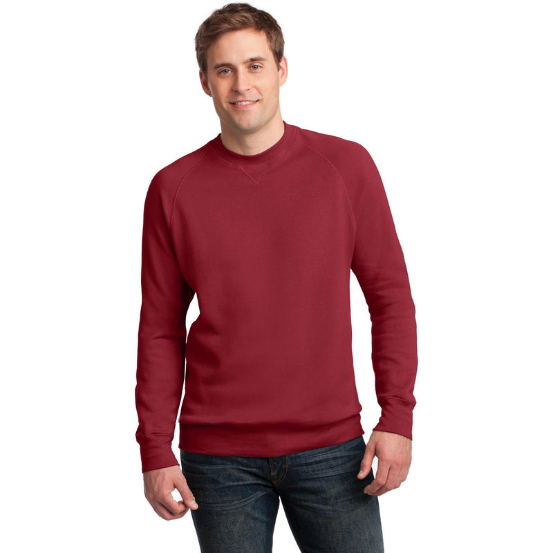 no-logo CLOSEOUT - Hanes Nano Crewneck Sweatshirt-Hanes-Vintage Red-S-Thread Logic