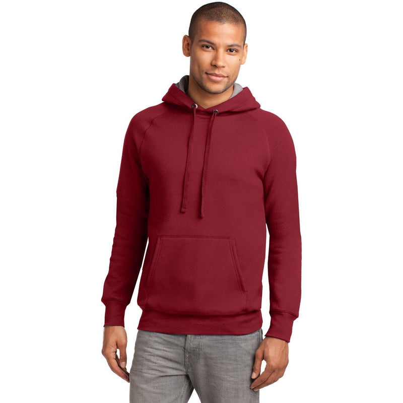 no-logo CLOSEOUT - Hanes Nano Pullover Hooded Sweatshirt-Hanes-Vintage Red-S-Thread Logic