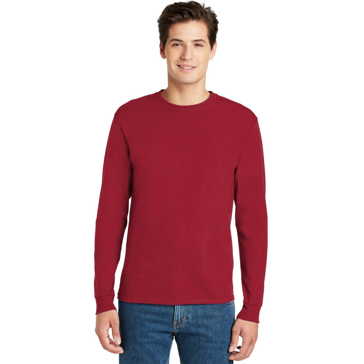 no-logo Hanes Authentic 100% Cotton Long Sleeve T-Shirt-Regular-Hanes-Thread Logic
