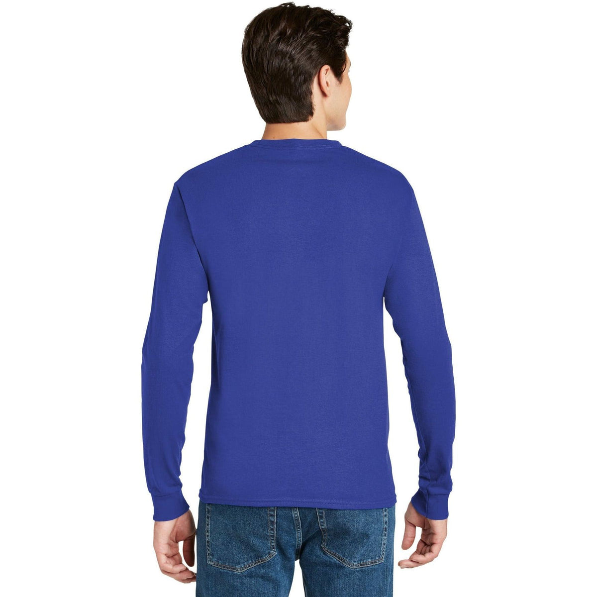 no-logo Hanes Authentic 100% Cotton Long Sleeve T-Shirt-Regular-Hanes-Thread Logic