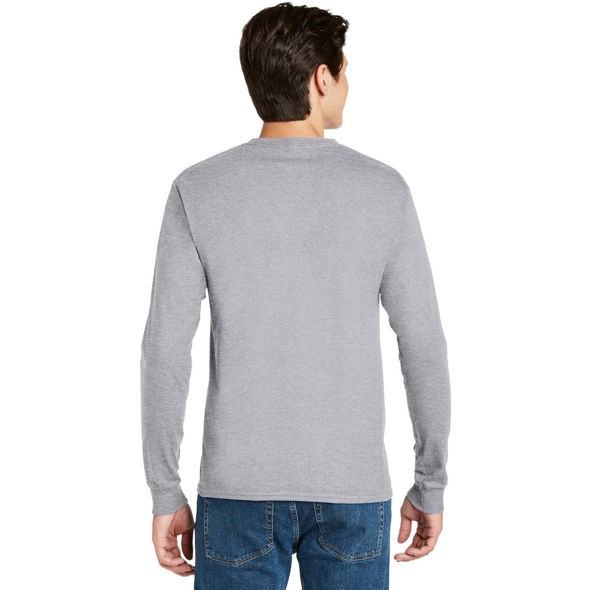 no-logo Hanes Authentic 100% Cotton Long Sleeve T-Shirt-Regular-Hanes-Thread Logic