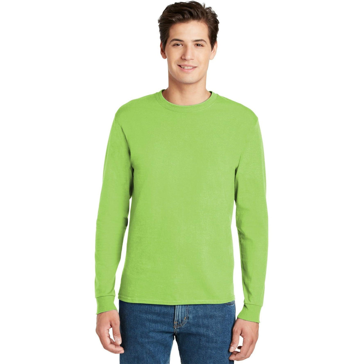 no-logo Hanes Authentic 100% Cotton Long Sleeve T-Shirt-Regular-Hanes-Thread Logic