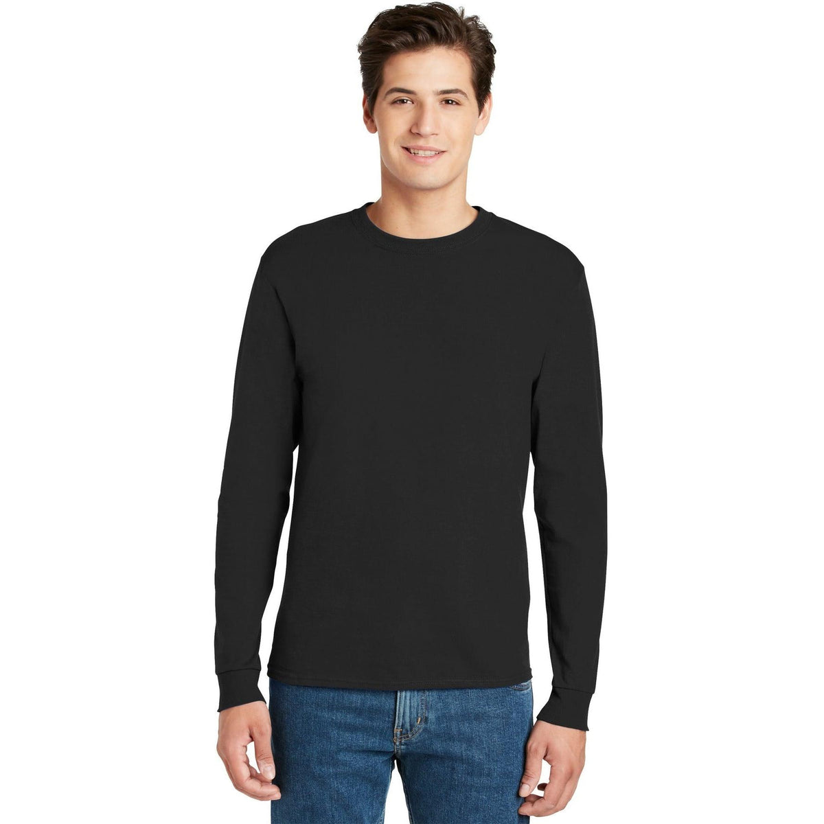 no-logo Hanes Authentic 100% Cotton Long Sleeve T-Shirt-Regular-Hanes-Thread Logic