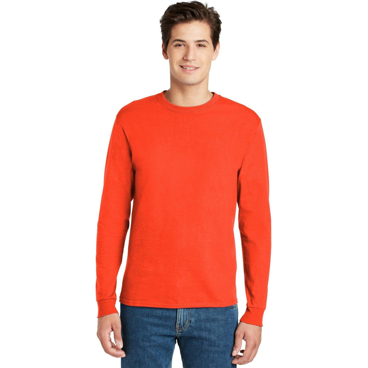 no-logo Hanes Authentic 100% Cotton Long Sleeve T-Shirt-Regular-Hanes-Thread Logic