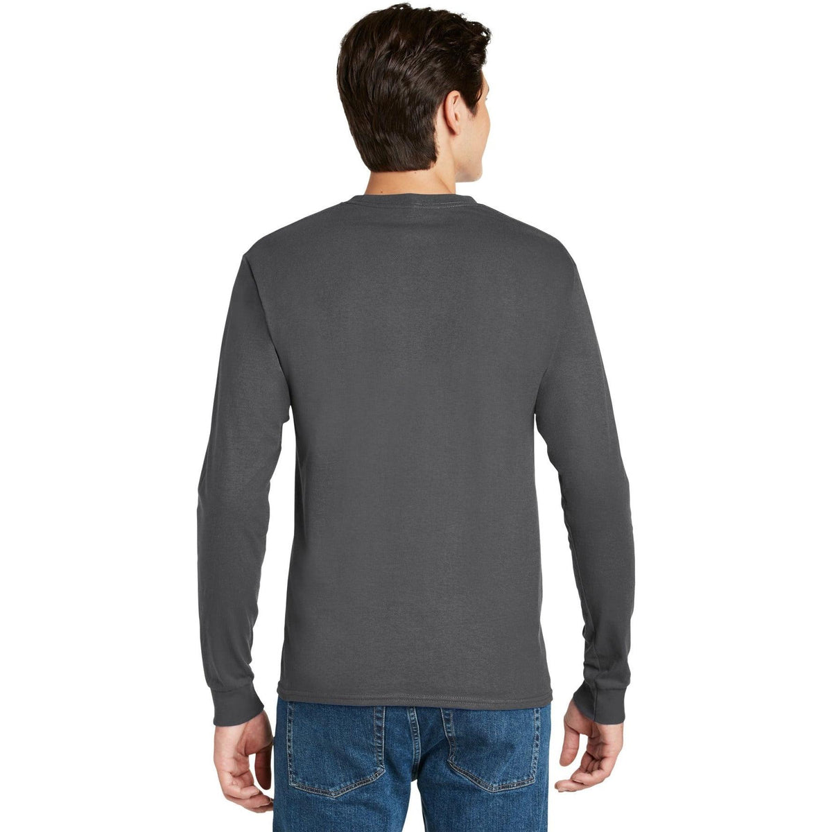 no-logo Hanes Authentic 100% Cotton Long Sleeve T-Shirt-Regular-Hanes-Thread Logic