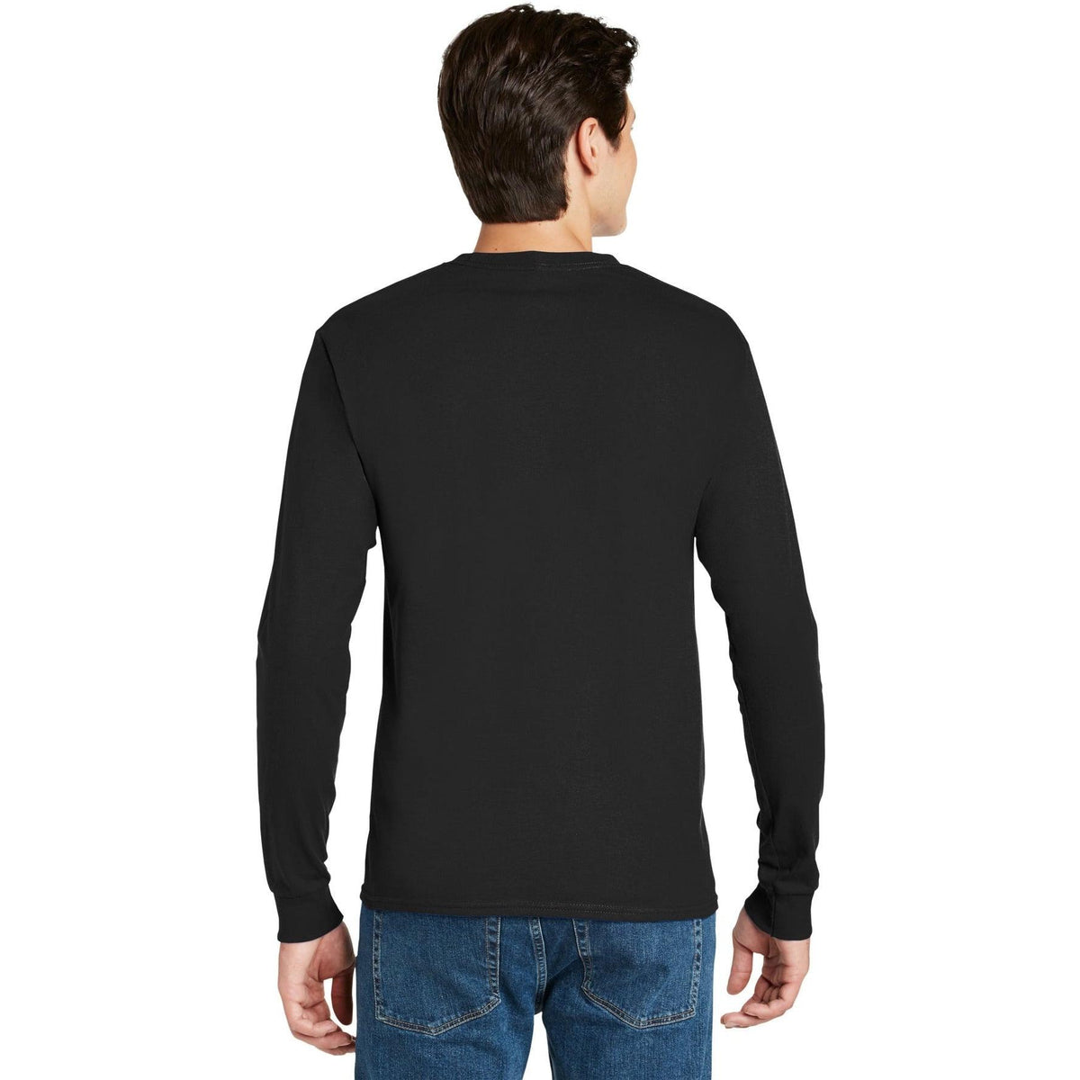no-logo Hanes Authentic 100% Cotton Long Sleeve T-Shirt-Regular-Hanes-Thread Logic