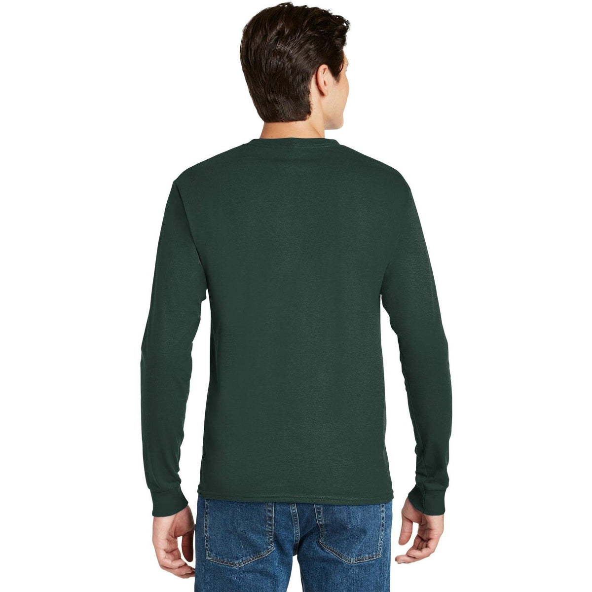 no-logo Hanes Authentic 100% Cotton Long Sleeve T-Shirt-Regular-Hanes-Thread Logic