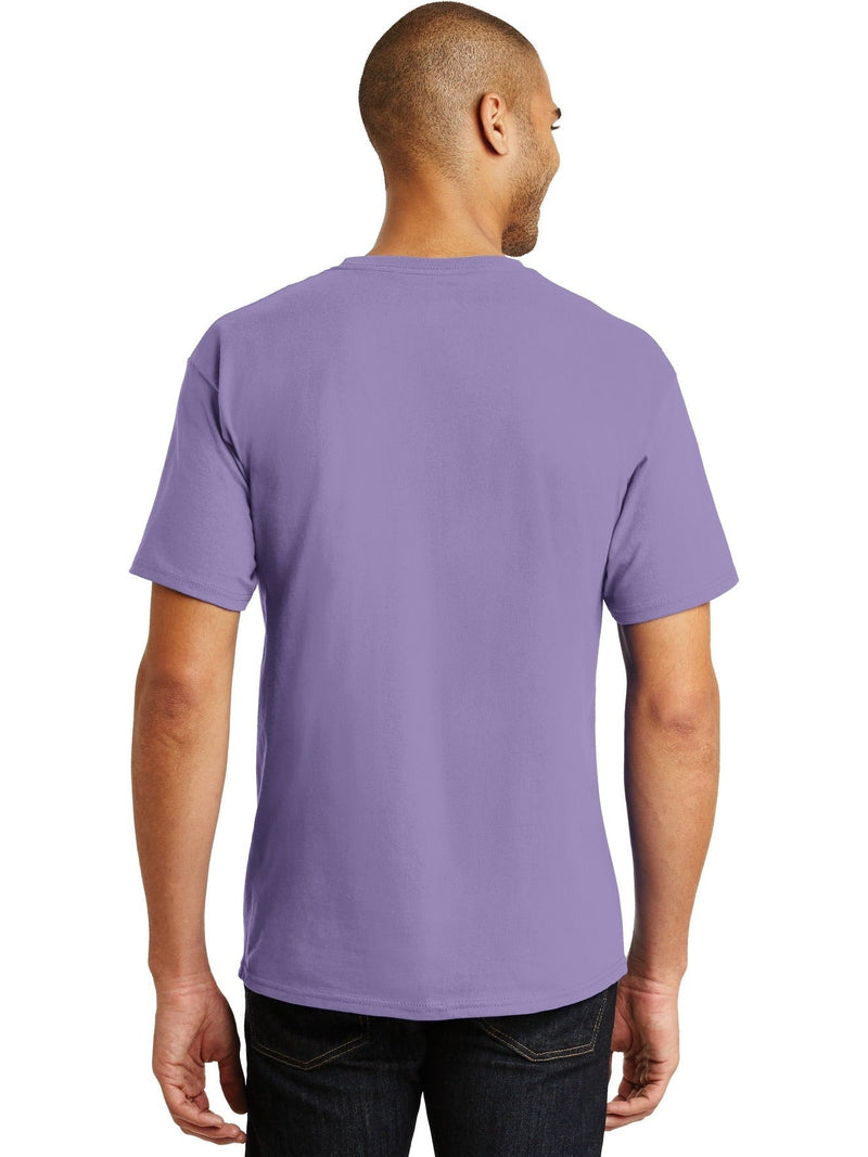 Hanes Mens 100% Cotton Authentic-T T-Shirt Crew Neck T Shirt - 5250T S-2XL