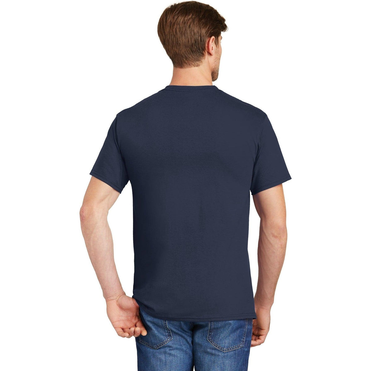 no-logo Hanes Authentic Cotton T-Shirt with Pocket-Polos-Hanes-Thread Logic