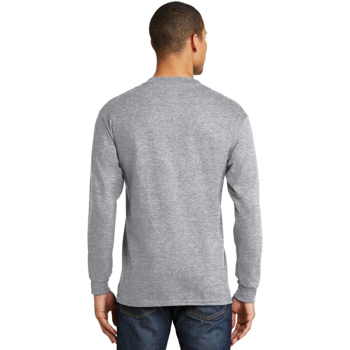 no-logo Hanes Beefy Long Sleeve Cotton T-Shirt-Regular-Hanes-Thread Logic