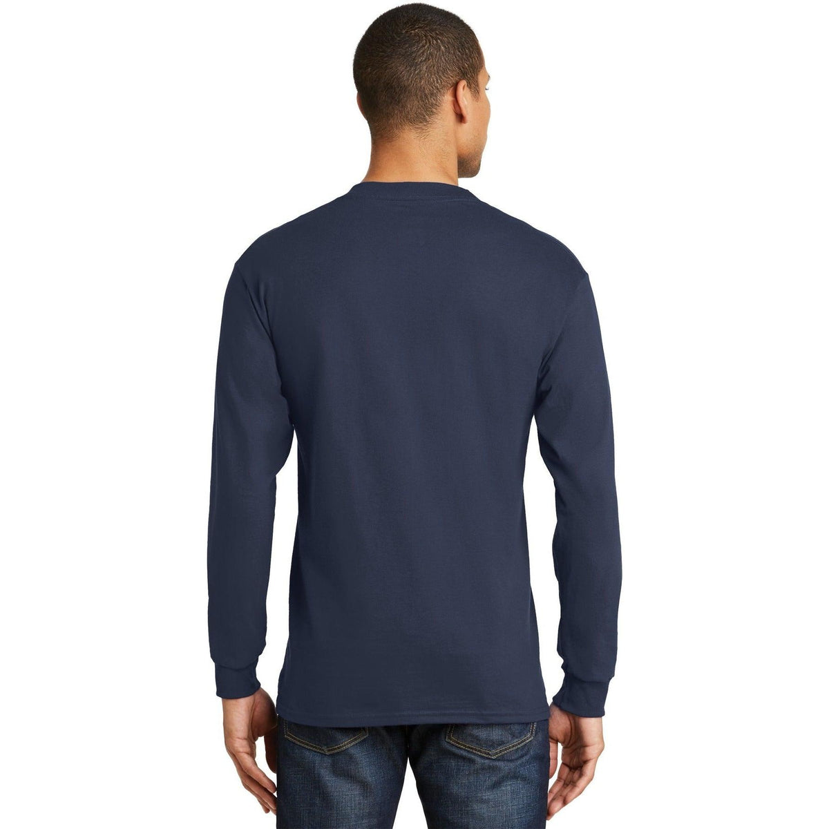 no-logo Hanes Beefy Long Sleeve Cotton T-Shirt-Regular-Hanes-Thread Logic