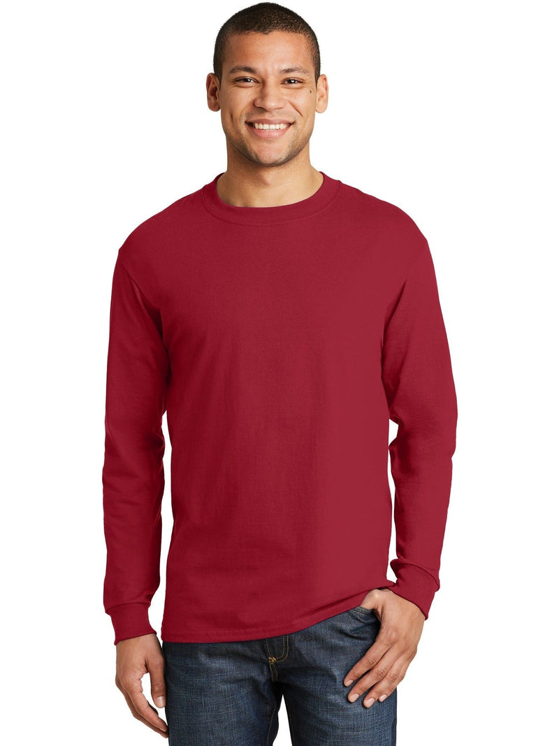 no-logo Hanes Beefy Long Sleeve Cotton T-Shirt-Regular-Hanes-Thread Logic