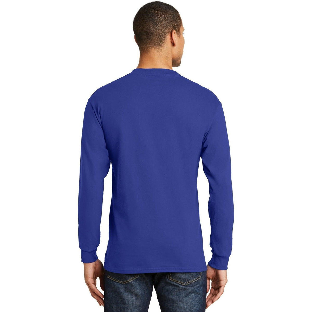 no-logo Hanes Beefy Long Sleeve Cotton T-Shirt-Regular-Hanes-Thread Logic