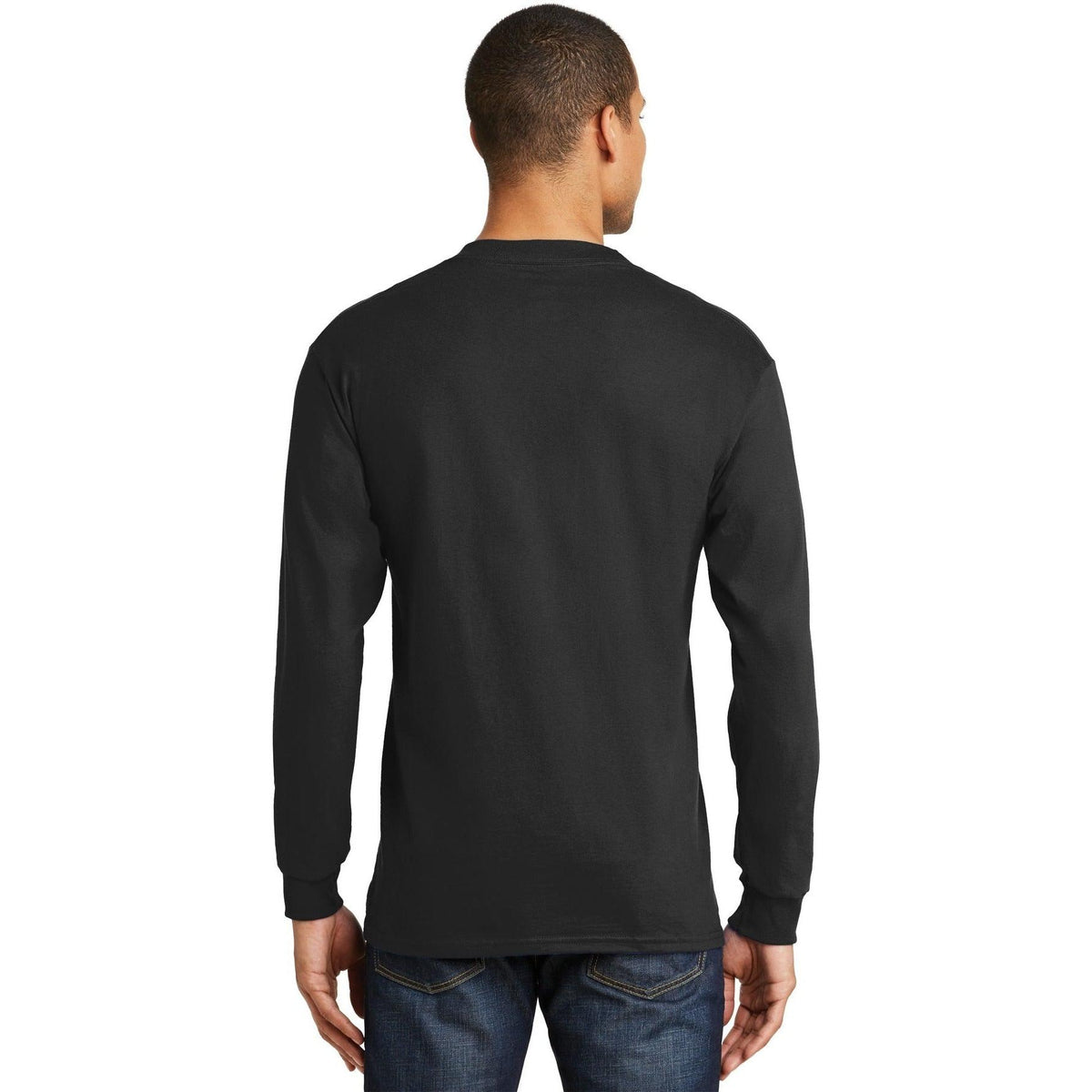 no-logo Hanes Beefy Long Sleeve Cotton T-Shirt-Regular-Hanes-Thread Logic
