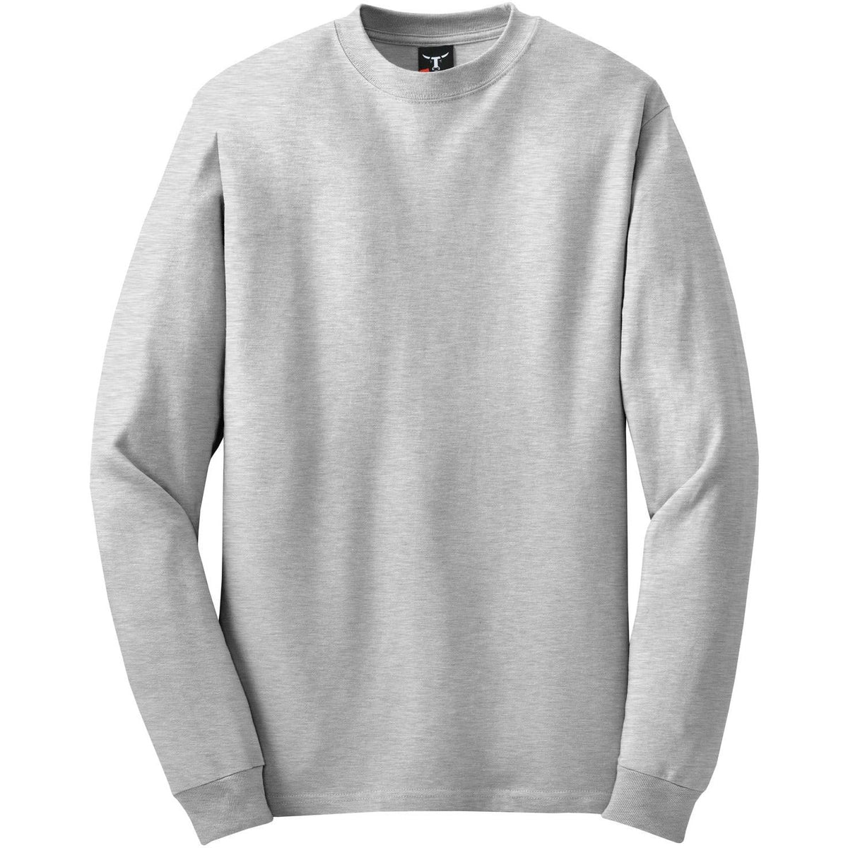 no-logo Hanes Beefy Long Sleeve Cotton T-Shirt-Regular-Hanes-Ash-S-Thread Logic