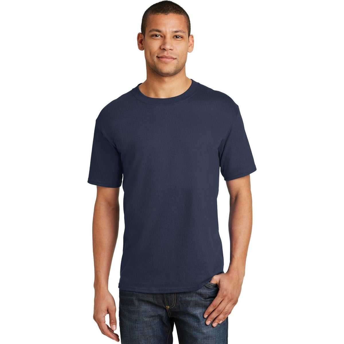 no-logo Hanes Beefy-T 100% Cotton T-Shirt-Polos-Hanes-Thread Logic