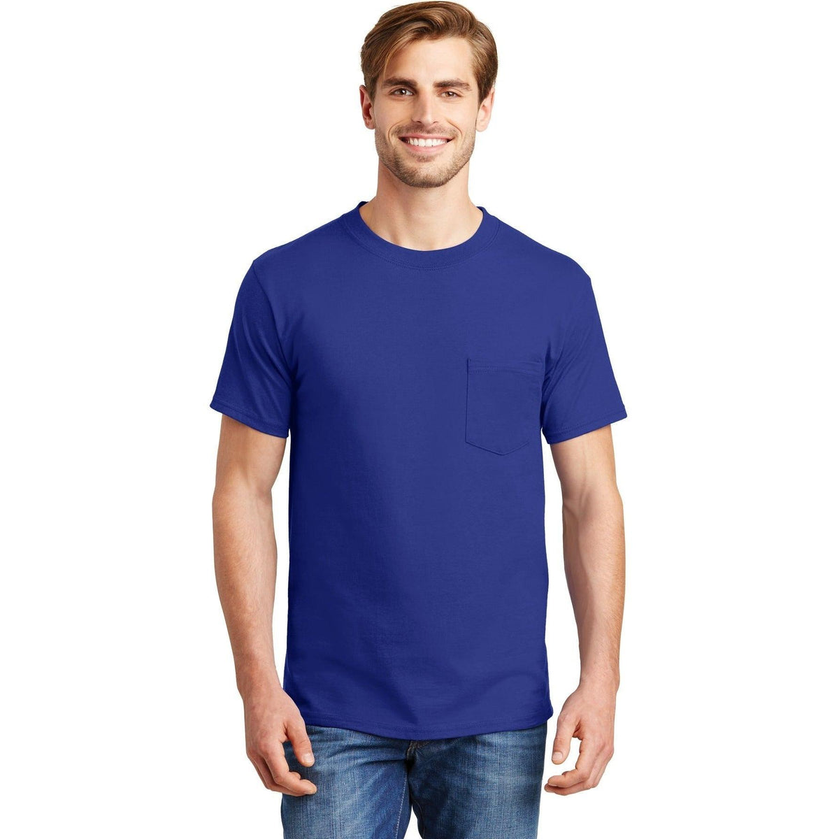 no-logo Hanes Beefy T-Shirt with Pocket-Polos-Hanes-Thread Logic