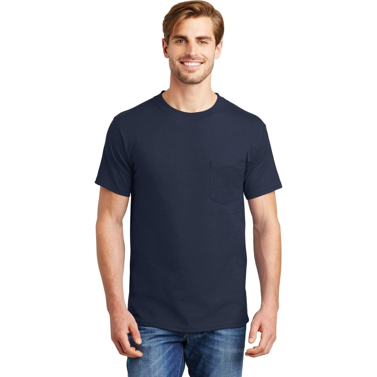 no-logo Hanes Beefy T-Shirt with Pocket-Polos-Hanes-Thread Logic
