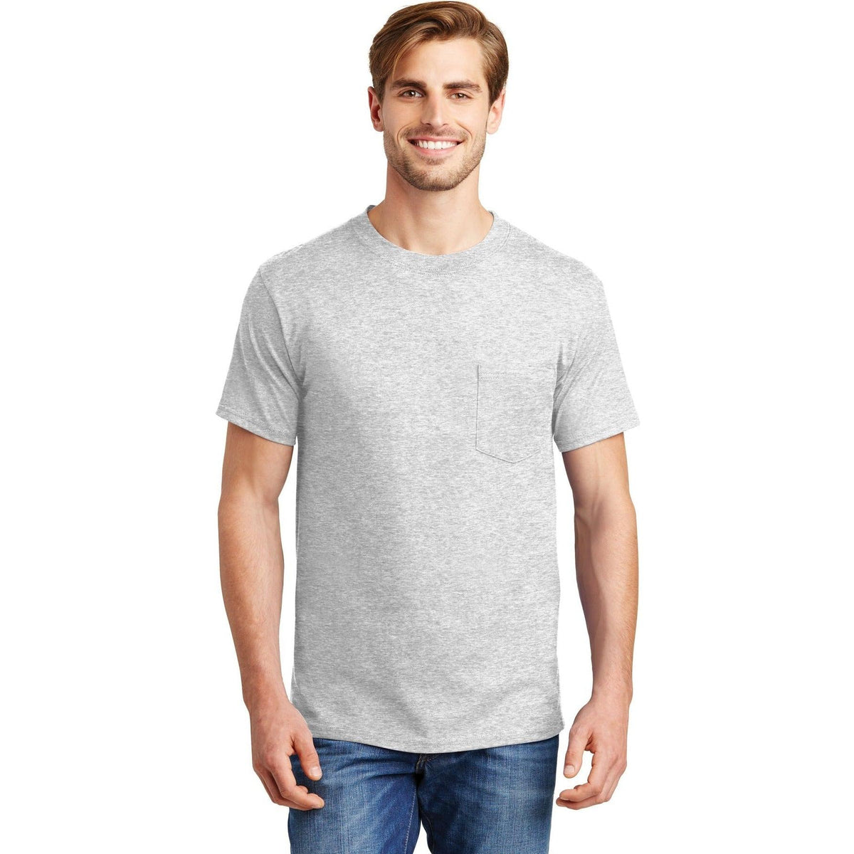 no-logo Hanes Beefy T-Shirt with Pocket-Polos-Hanes-Thread Logic