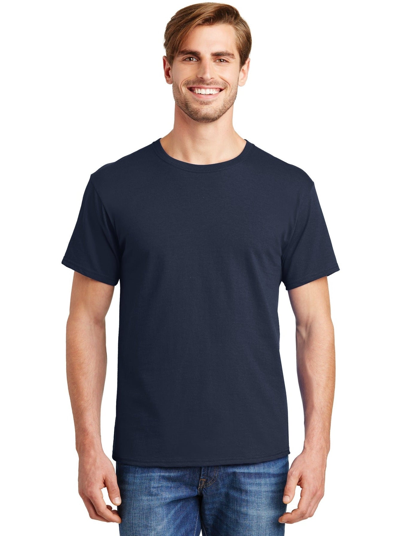no-logo Hanes ComfortSoft 100% Cotton T-Shirt-Regular-Hanes-Thread Logic
