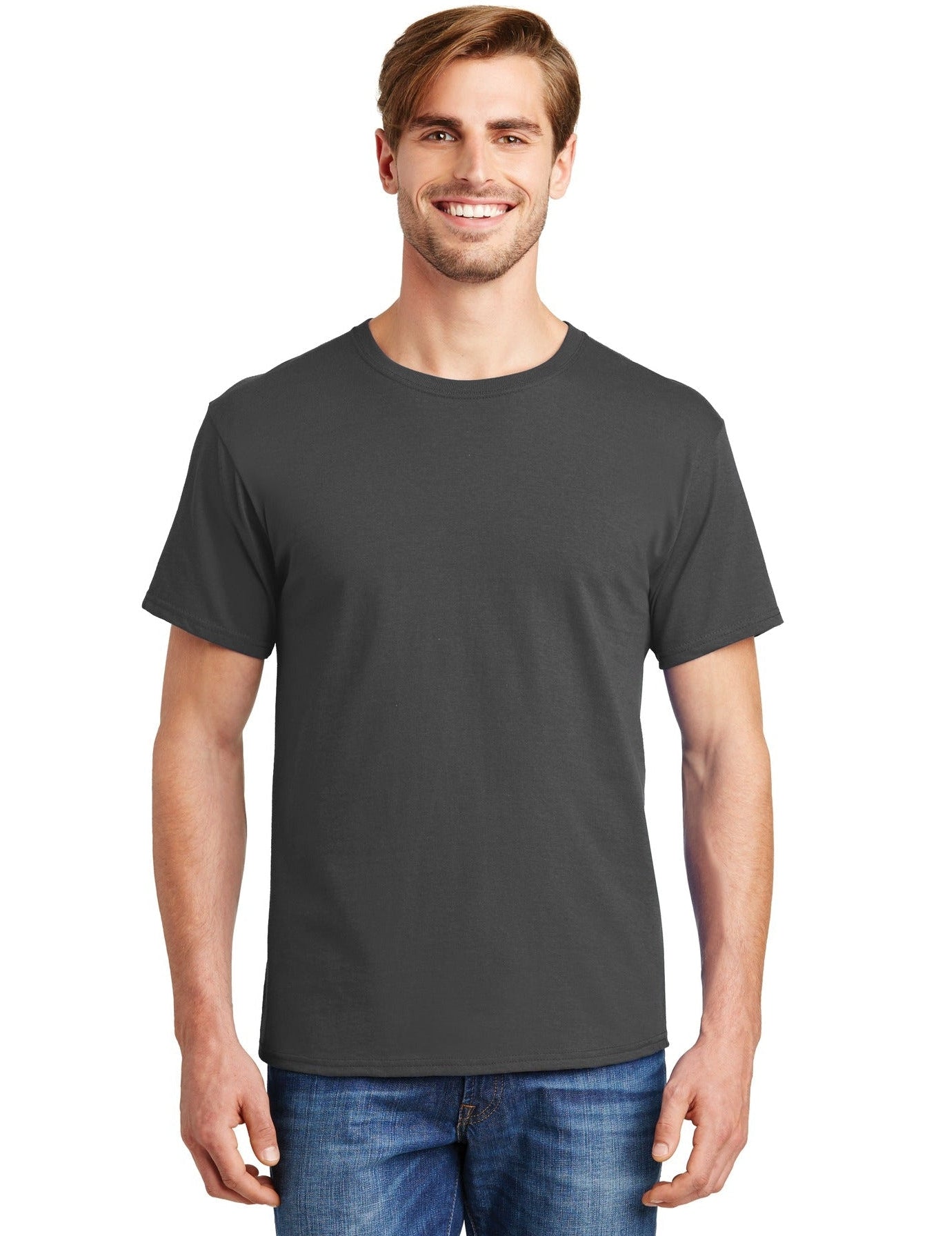 no-logo Hanes ComfortSoft 100% Cotton T-Shirt-Regular-Hanes-Thread Logic