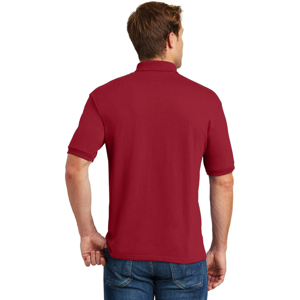 no-logo Hanes EcoSmart 5.2-Ounce Jersey Knit Sport Shirt-Regular-Hanes-Thread Logic