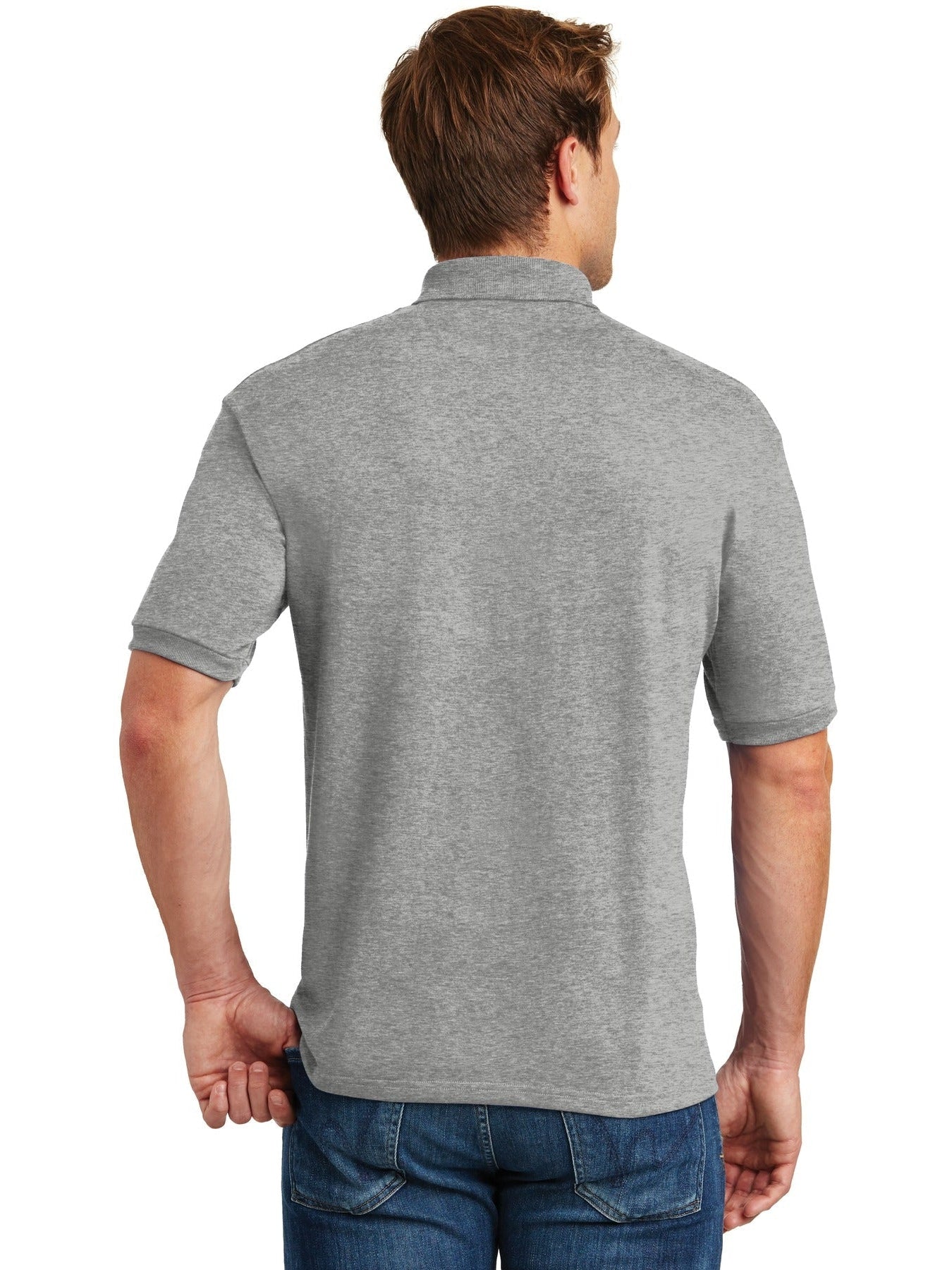 Hanes 054X Polo Shirt With Custom Embroidery