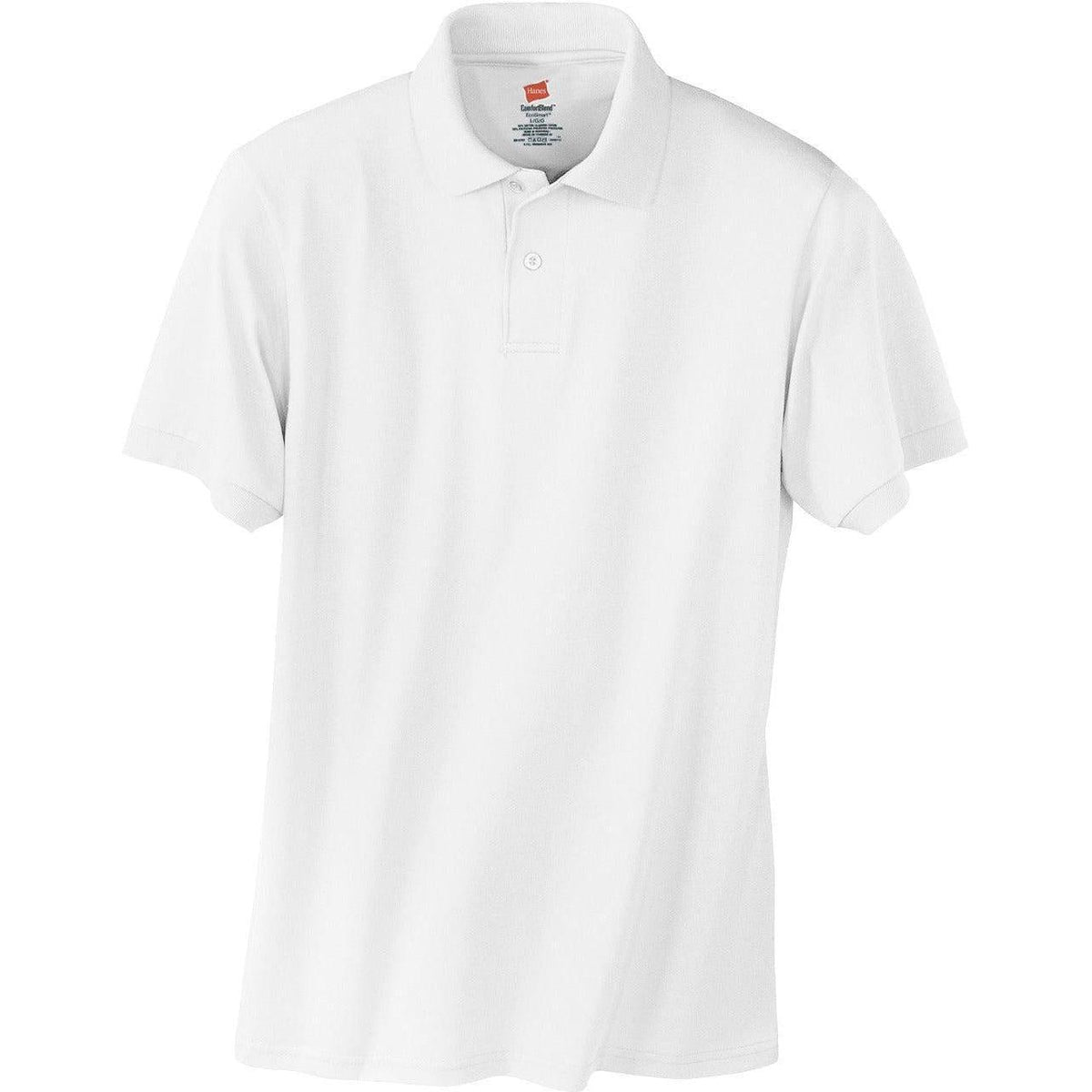 no-logo Hanes EcoSmart 5.2-Ounce Jersey Knit Sport Shirt