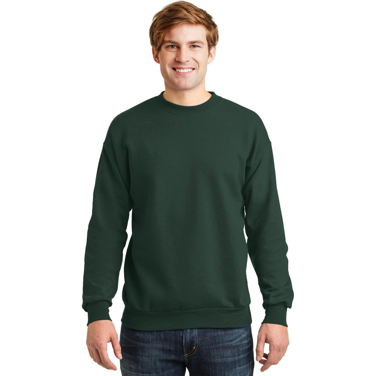 no-logo Hanes EcoSmart Crewneck Sweatshirt-Crewnecks-Hanes-Thread Logic
