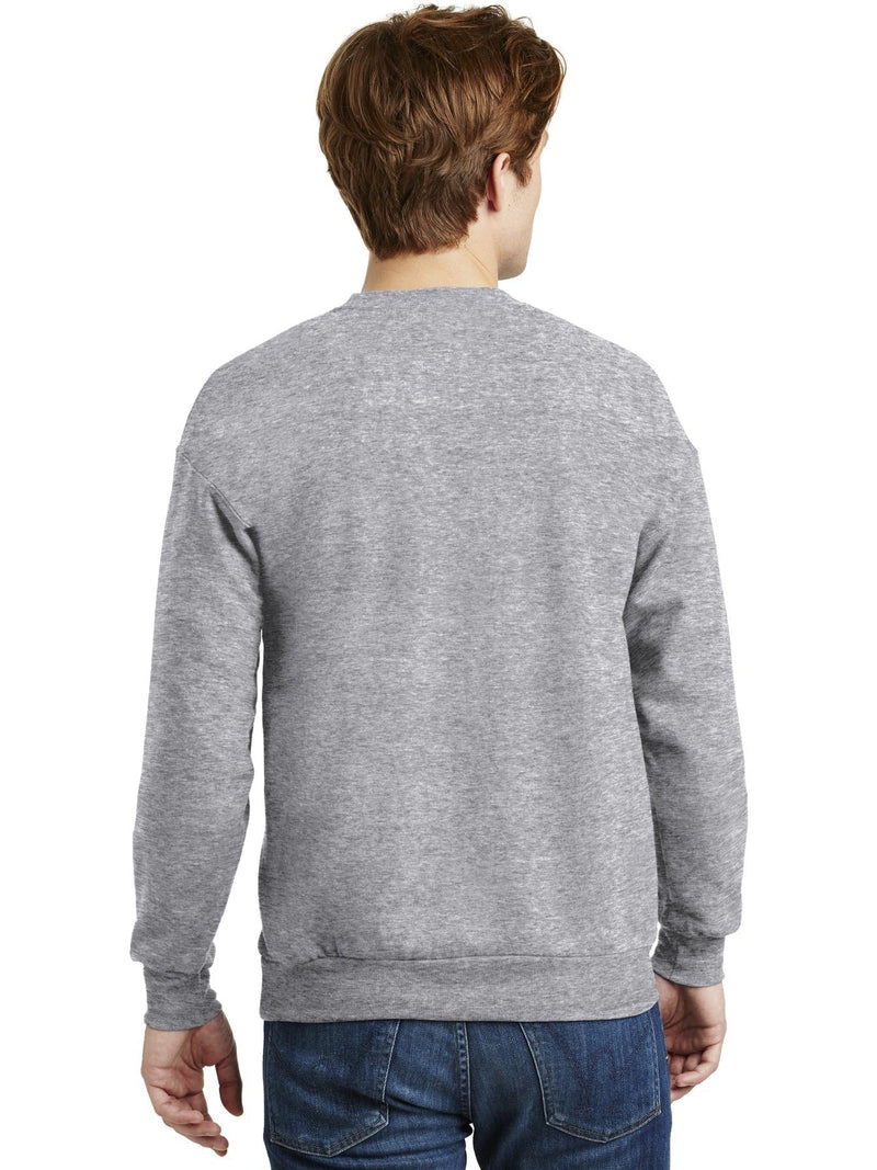 Hanes® EcoSmart® Crewneck Sweatshirt with Printed Logo - Progress