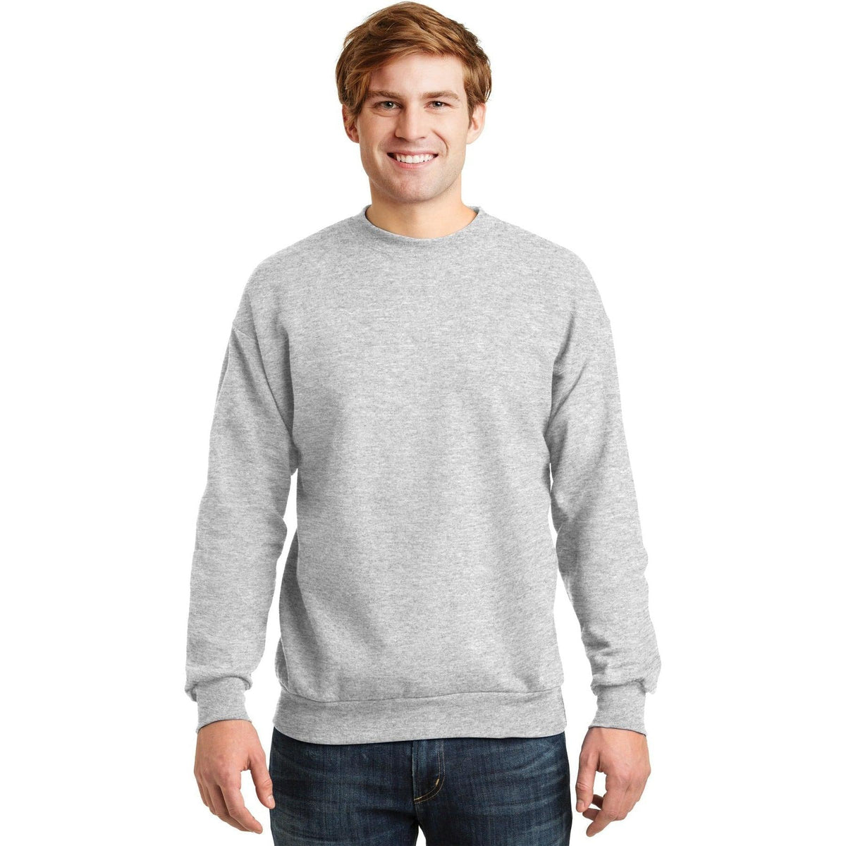 no-logo Hanes EcoSmart Crewneck Sweatshirt-Crewnecks-Hanes-Thread Logic
