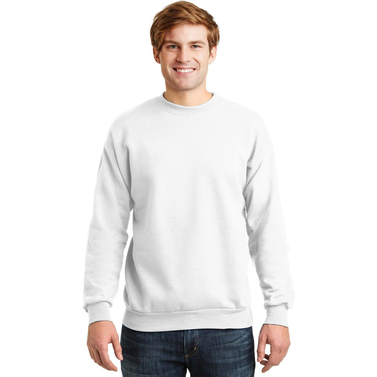 no-logo Hanes EcoSmart Crewneck Sweatshirt-Crewnecks-Hanes-Thread Logic