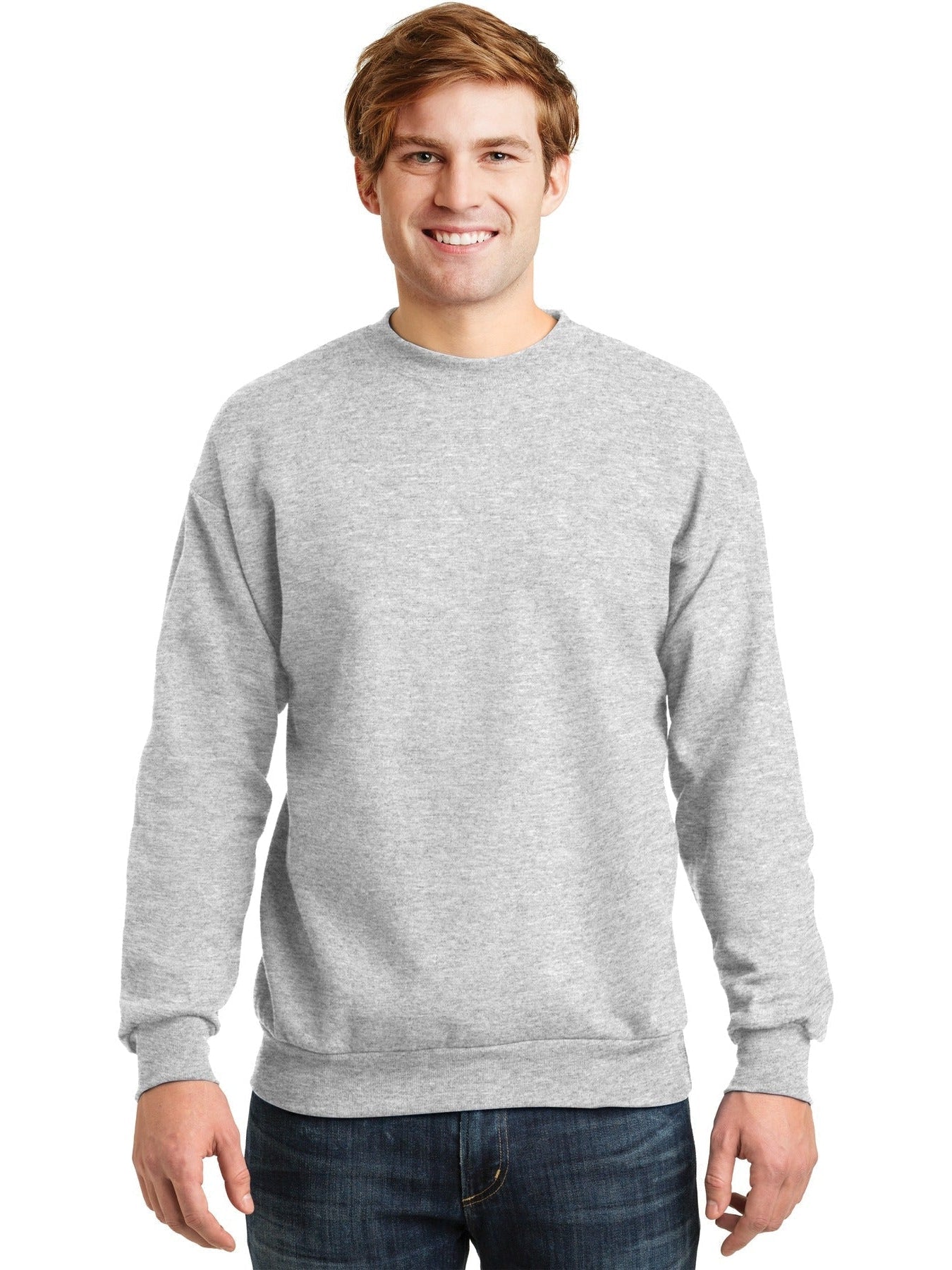 no-logo Hanes EcoSmart Crewneck Sweatshirt-Regular-Hanes-Thread Logic