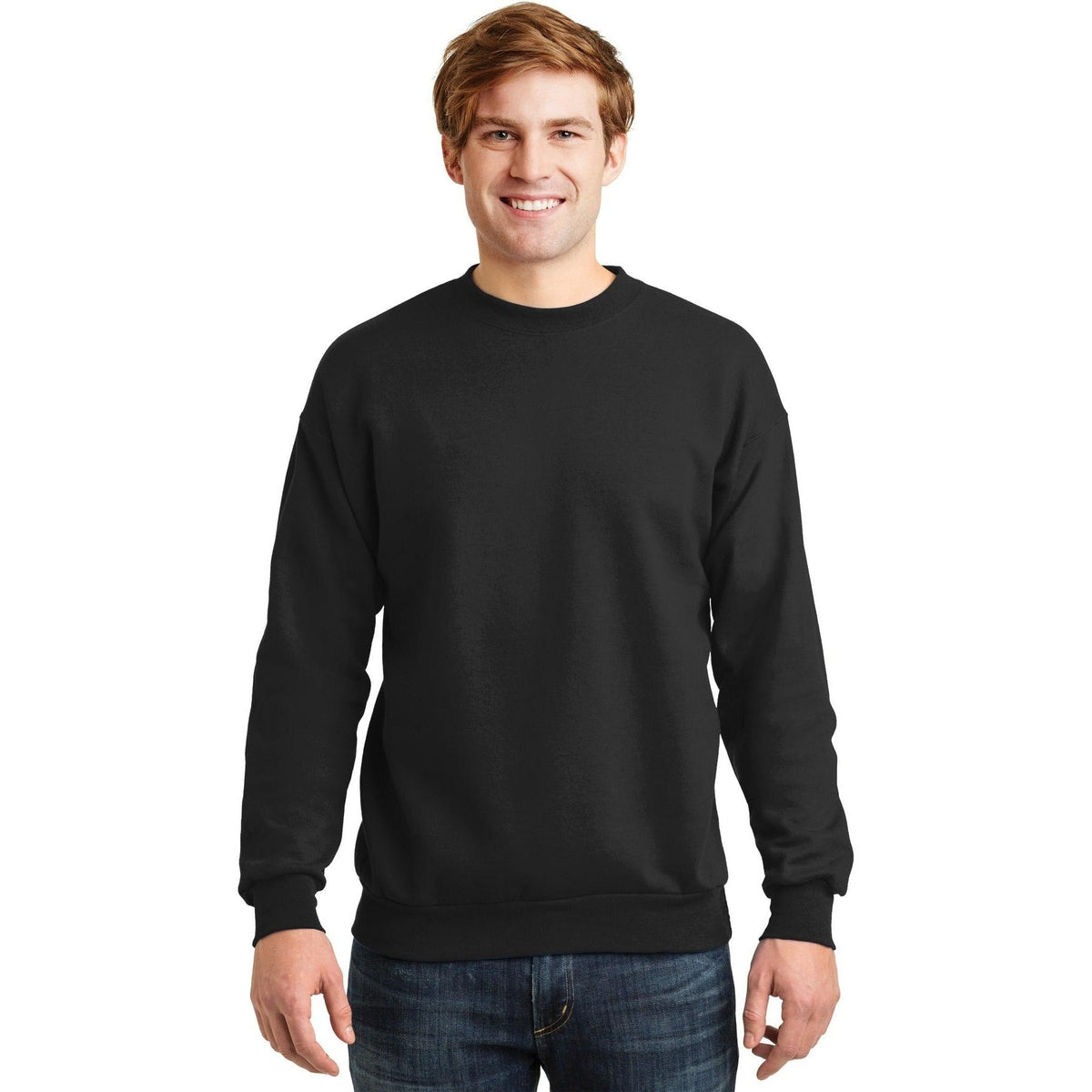 no-logo Hanes EcoSmart Crewneck Sweatshirt-Crewnecks-Hanes-Thread Logic